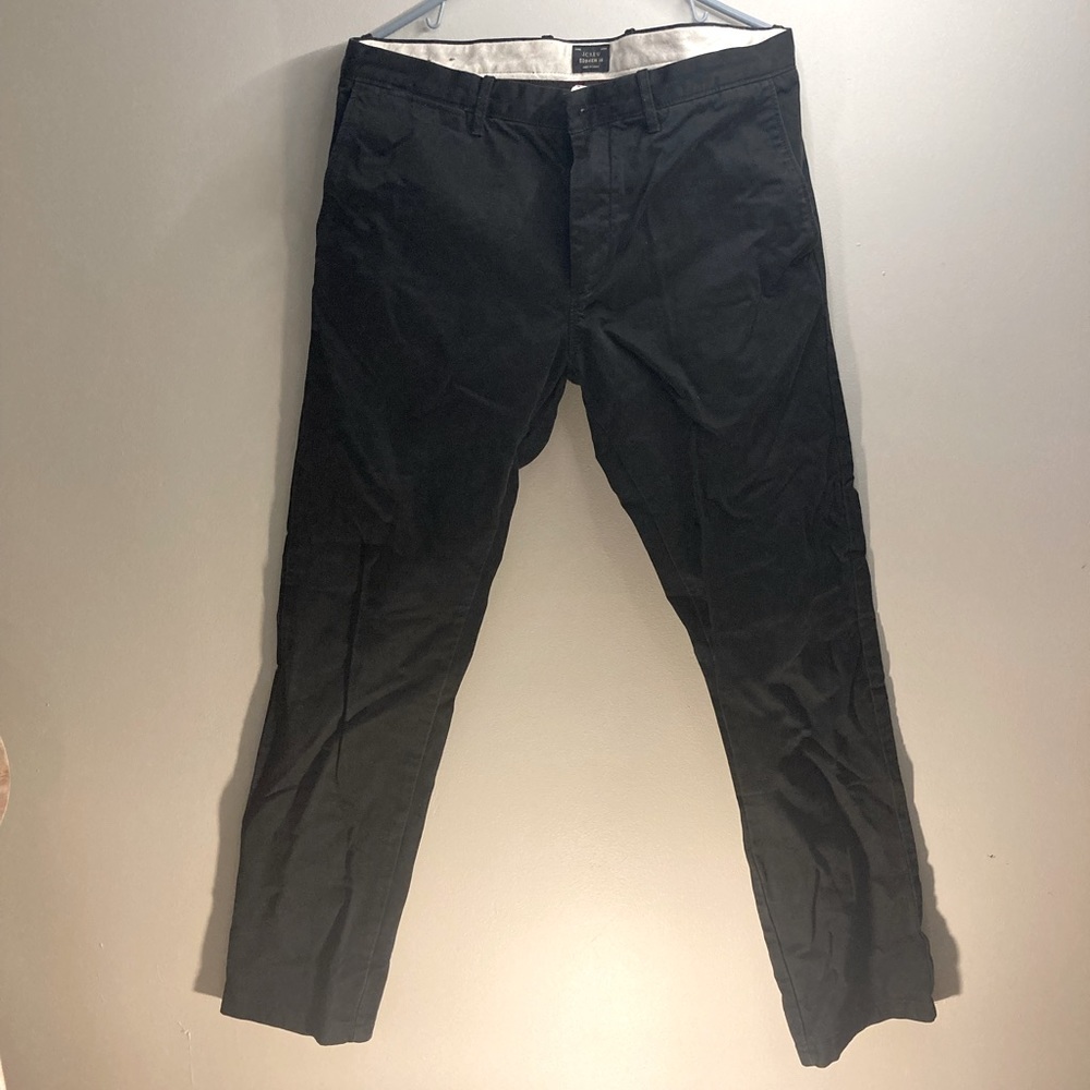 J Crew Broken In Khakis in black 33 x 32